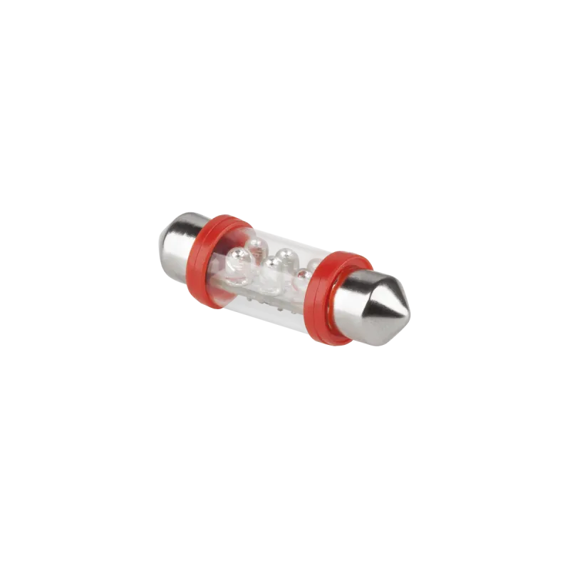 Żarówka samochodowa LED 12V 10*36-6LED Sv8,5 czerwona