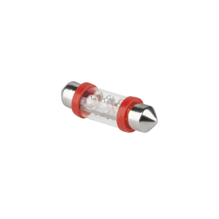 Żarówka samochodowa LED 12V 10*36-6LED Sv8,5 czerwona