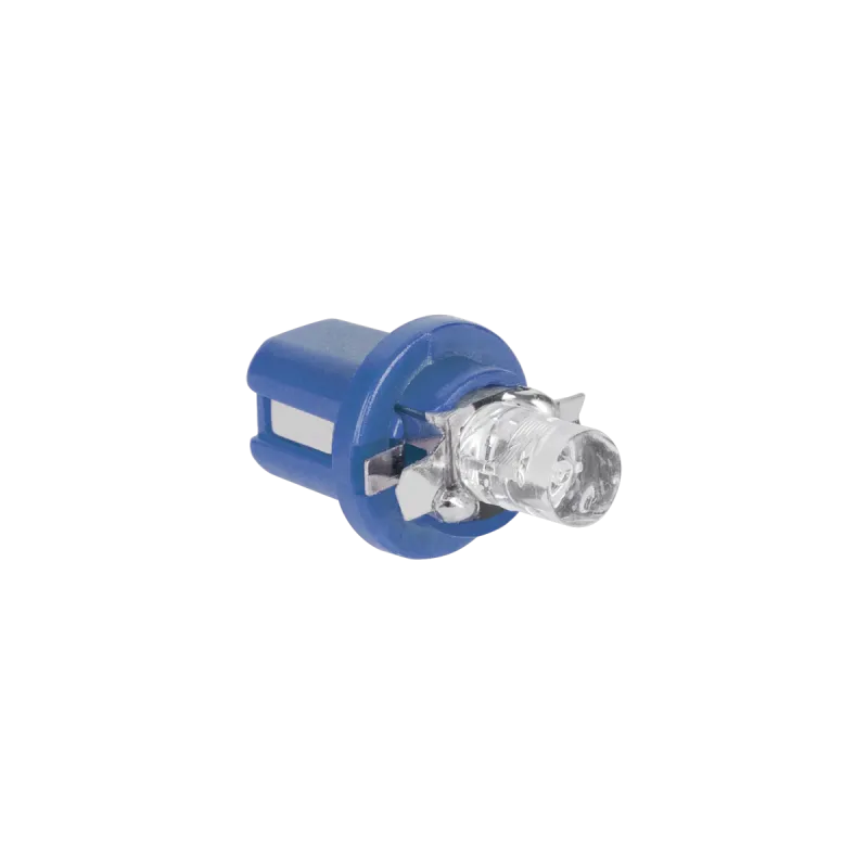 Żarówka samochodowa 12V B8.5 d -1LED niebieska (płaska) Żarówka samochodowa 12V B8.5 d -1LED niebieska (płaska)