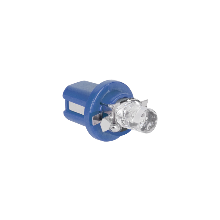 Żarówka samochodowa 12V B8.5 d -1LED niebieska (płaska) Żarówka samochodowa 12V B8.5 d -1LED niebieska (płaska)