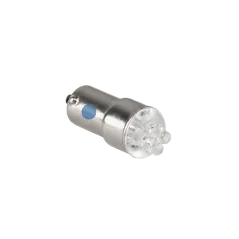 Żarówka samochodowa 12V BA9S- 4LED niebieska