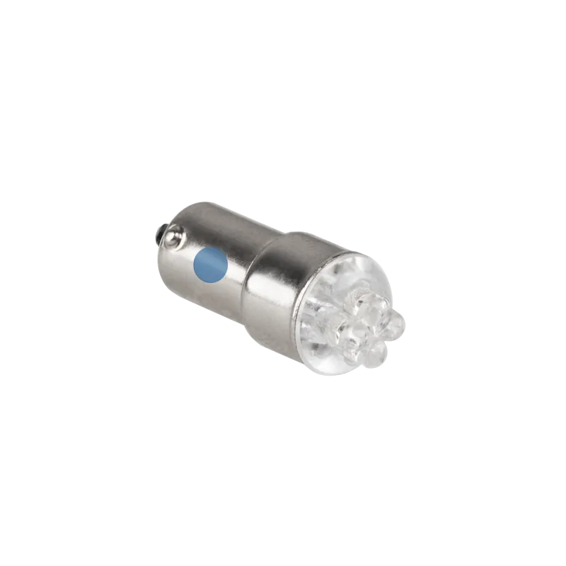 Żarówka samochodowa 12V BA9S- 4LED niebieska Żarówka samochodowa 12V BA9S- 4LED niebieska