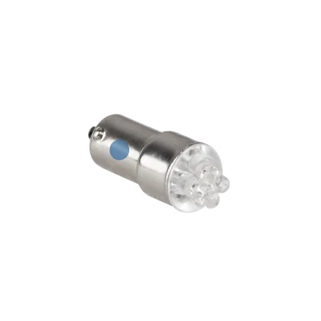 Żarówka samochodowa 12V BA9S- 4LED niebieska