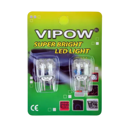 Żarówka samochodowa 12V T20 - WG 9 LED/1157 biała/blister - 2 szt
