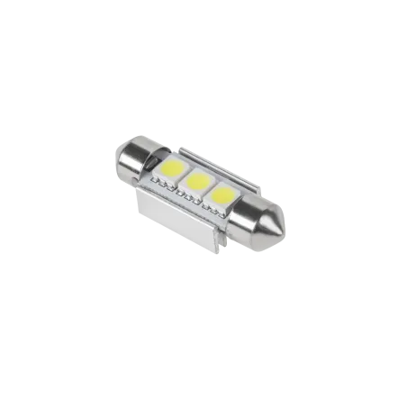 Żarówka samochodowa LED (Canbus) SV8,5 11x36mm 3x5050 SMD, biała