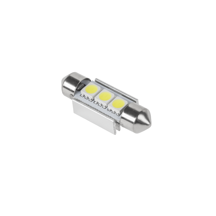 Żarówka samochodowa LED (Canbus) SV8,5 11x36mm 3x5050 SMD, biała Żarówka samochodowa LED (Canbus) SV8,5 11x36mm 3x5050 SMD, biała