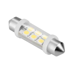 Zarówka samochodowa LED 12V 10*40, 6xSMD Sv8.5, biała