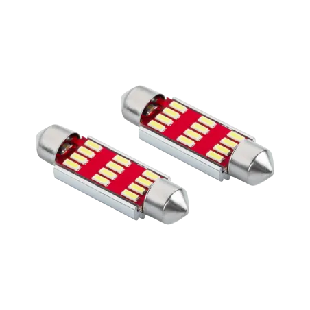 Żarówka samochodowa LED SV8,5 (Canbus) T11x41 12 SMD 3014, 12V