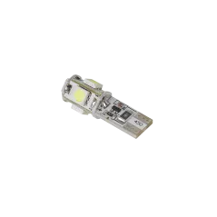 Żarówka samochodowa LED T10 (Canbus) - 5x SMD5050, biała