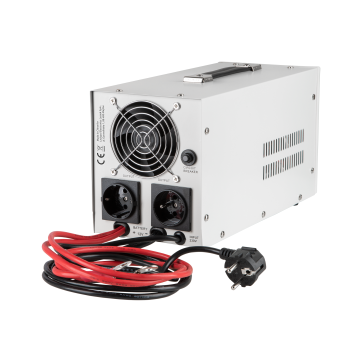 Zasilacz awaryjny KEMOT PROsinus-1000 przetwornica z czystym przebiegiem sinusoidalnym i funkcją ładowania 12V 230V 1000VA/700W Zasilacz awaryjny KEMOT PROsinus-1000 przetwornica z czystym przebiegiem sinusoidalnym i funkcją ładowania 12V 230V 1000VA/700W