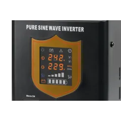 Zasilacz awaryjny KEMOT PROsinus-1500/24 przetwornica z czystym przebiegiem sinusoidalnym i funkcją ładowania 24V 230V 1500VA/