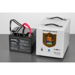 Zasilacz awaryjny KEMOT PROsinus-2000 przetwornica z czystym przebiegiem sinusoidalnym i funkcją ładowania 12V 230V 2000VA/120