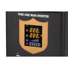 Zasilacz awaryjny KEMOT PROsinus-2000 przetwornica z czystym przebiegiem sinusoidalnym i funkcją ładowania 12V 230V 2000VA/1200