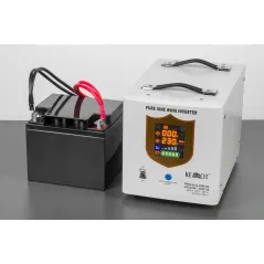 Zasilacz awaryjny KEMOT PROsinus-2000/24 przetwornica z czystym przebiegiem sinusoidalnym i funkcją ładowania 24V 230V 2000VA/