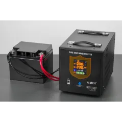 Zasilacz awaryjny KEMOT PROsinus-2000/24 przetwornica z czystym przebiegiem sinusoidalnym i funkcją ładowania 24V 230V 2000VA/