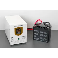 Zasilacz awaryjny KEMOT PROsinus-2200 przetwornica z czystym przebiegiem sinusoidalnym i funkcją ładowania 12V 230V 2200VA/160