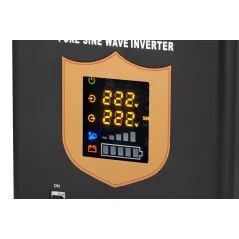 Zasilacz awaryjny KEMOT PROsinus-2200 przetwornica z czystym przebiegiem sinusoidalnym i funkcją ładowania 12V 230V 2200VA/160