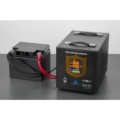 Zasilacz awaryjny KEMOT PROsinus-2600/24 przetwornica z czystym przebiegiem sinusoidalnym i funkcją ładowania 24V 230V 2600VA/