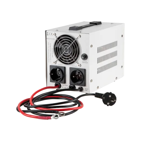 Zasilacz awaryjny KEMOT PROsinus-500 przetwornica z czystym przebiegiem sinusoidalnym i funkcją ładowania 12V 230V 500VA/300W