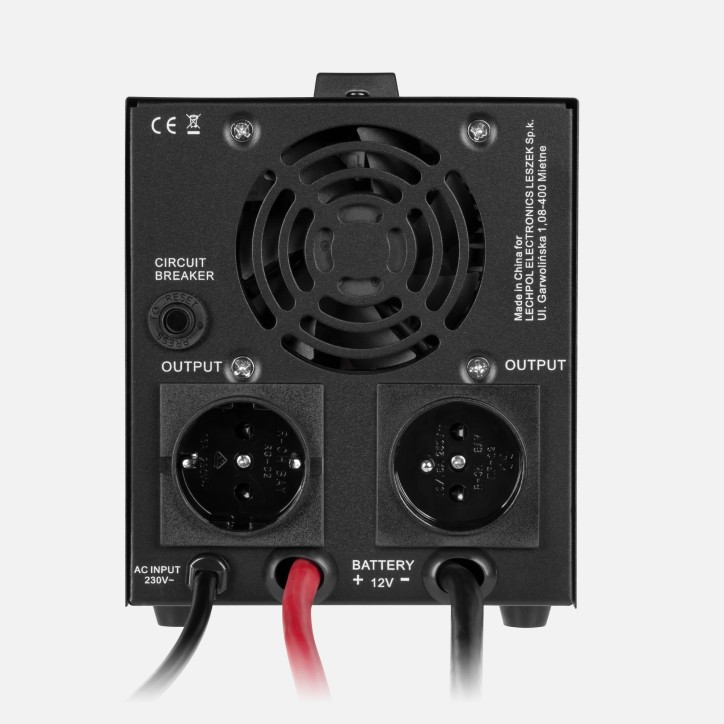 Zasilacz awaryjny KEMOT PROsinus-500-LFP4 przetwornica z czystym przebiegiem sinusoidalnym i funkcją ładowania 12V 230V 500VA/30 Zasilacz awaryjny KEMOT PROsinus-500-LFP4 przetwornica z czystym przebiegiem sinusoidalnym i funkcją ładowania 12V 230V 500VA/30