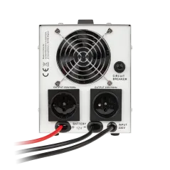 Zasilacz awaryjny KEMOT PROsinus-800 przetwornica z czystym przebiegiem sinusoidalnym i funkcją ładowania 12V 230V 800VA/500W