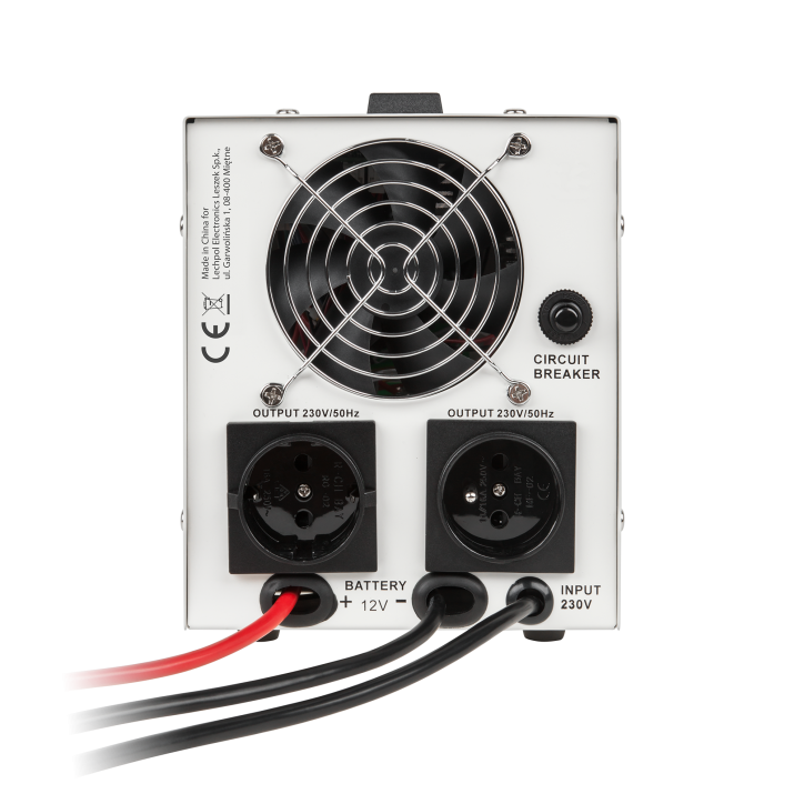 Zasilacz awaryjny KEMOT PROsinus-800 przetwornica z czystym przebiegiem sinusoidalnym i funkcją ładowania 12V 230V 800VA/500W Zasilacz awaryjny KEMOT PROsinus-800 przetwornica z czystym przebiegiem sinusoidalnym i funkcją ładowania 12V 230V 800VA/500W