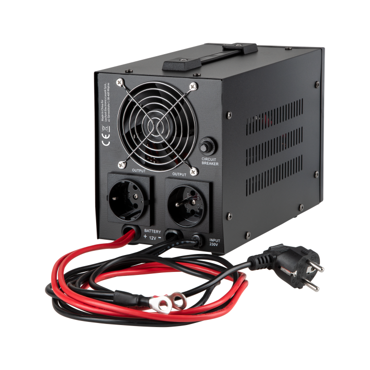 Zasilacz awaryjny KEMOT PROsinus-800 przetwornica z czystym przebiegiem sinusoidalnym i funkcją ładowania 12V 230V 800VA/500W - Zasilacz awaryjny KEMOT PROsinus-800 przetwornica z czystym przebiegiem sinusoidalnym i funkcją ładowania 12V 230V 800VA/500W -