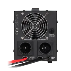 Zasilacz awaryjny KEMOT PROsinus-800 przetwornica z czystym przebiegiem sinusoidalnym i funkcją ładowania 12V 230V 800VA/500W - 