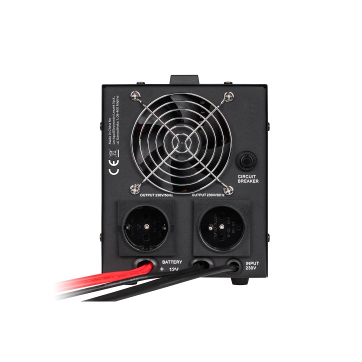 Zasilacz awaryjny KEMOT PROsinus-800 przetwornica z czystym przebiegiem sinusoidalnym i funkcją ładowania 12V 230V 800VA/500W - Zasilacz awaryjny KEMOT PROsinus-800 przetwornica z czystym przebiegiem sinusoidalnym i funkcją ładowania 12V 230V 800VA/500W -