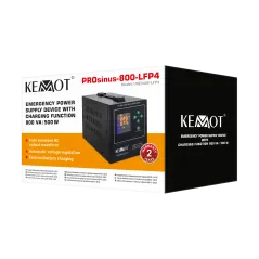 Zasilacz awaryjny KEMOT PROsinus-800-LFP4 przetwornica