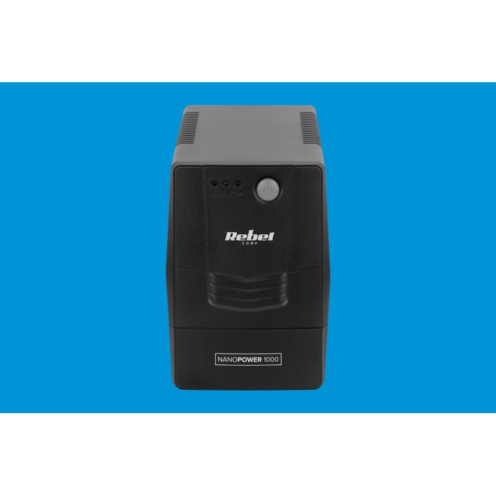 Zasilacz awaryjny komputerowy UPS REBEL model Nanopower 1000 ( offline, 1000VA / 600W , 230 V , 50Hz ) Zasilacz awaryjny komputerowy UPS REBEL model Nanopower 1000 ( offline, 1000VA / 600W , 230 V , 50Hz )