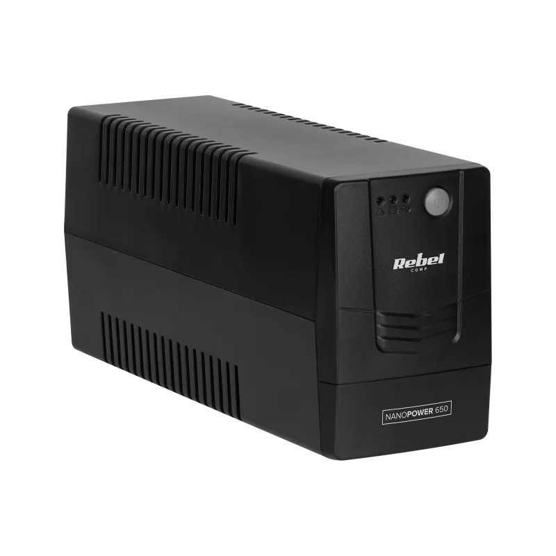 Zasilacz awaryjny komputerowy UPS REBEL model Nanopower 650 ( offline, 650VA / 360W , 230 V , 50Hz ) Zasilacz awaryjny komputerowy UPS REBEL model Nanopower 650 ( offline, 650VA / 360W , 230 V , 50Hz )