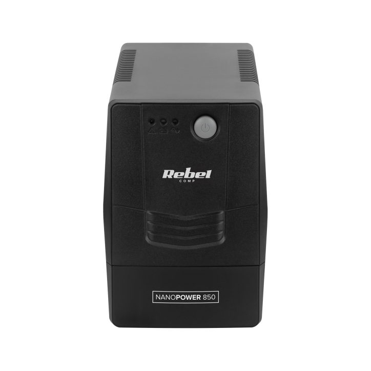 Zasilacz awaryjny komputerowy UPS REBEL model Nanopower 850 ( offline, 850VA / 480W , 230 V , 50Hz ) Zasilacz awaryjny komputerowy UPS REBEL model Nanopower 850 ( offline, 850VA / 480W , 230 V , 50Hz )