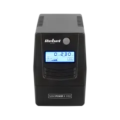 Zasilacz awaryjny komputerowy UPS REBEL model Nanopower Plus 1000 ( offline, 1000VA / 600W , 230 V , 50Hz , LCD , USB , RJ45 )