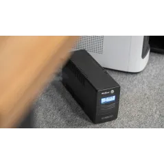 Zasilacz awaryjny komputerowy UPS REBEL model Nanopower Plus 1000 ( offline, 1000VA / 600W , 230 V , 50Hz , LCD , USB , RJ45 )