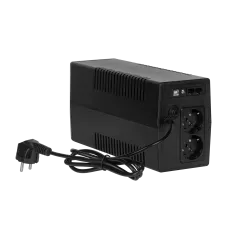 Zasilacz awaryjny komputerowy UPS REBEL model Nanopower Plus 650 ( offline, 650VA / 360W , 230 V , 50Hz , LCD , USB , RJ45 )