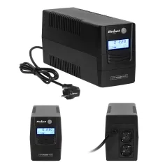 Zasilacz awaryjny komputerowy UPS REBEL model Nanopower Plus 650 ( offline, 650VA / 360W , 230 V , 50Hz , LCD , USB , RJ45 )