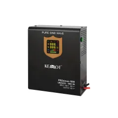 Zasilacz awaryjny naścienny KEMOT PROsinus-1000 przetwornica z czystym przebiegiem sinusoidalnym i funkcją ładowania 12V 230V 
