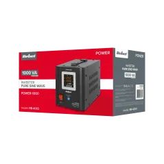 Zasilacz Awaryjny Rebel POWER-1000 - przetwornica z czystym przebiegiem sinusoidalnym i funkcją ładowania 12V 230V 1000VA/700W