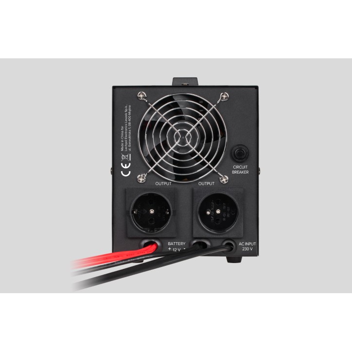 Zasilacz Awaryjny Rebel POWER-1000 - przetwornica z czystym przebiegiem sinusoidalnym i funkcją ładowania 12V 230V 1000VA/700W Zasilacz Awaryjny Rebel POWER-1000 - przetwornica z czystym przebiegiem sinusoidalnym i funkcją ładowania 12V 230V 1000VA/700W