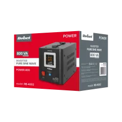Zasilacz Awaryjny Rebel POWER-800 - przetwornica z czystym przebiegiem sinusoidalnym i funkcją ładowania 12V 230V 800VA/500W