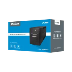 Zasilacz awaryjny UPS REBEL model Micropower 2000 (offline, 2000 VA / 1200 W, 230 V, 50 Hz)