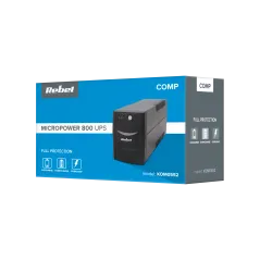 Zasilacz awaryjny UPS REBEL model Micropower 800 ( offline, 800VA / 480W , 230 V , 50Hz )