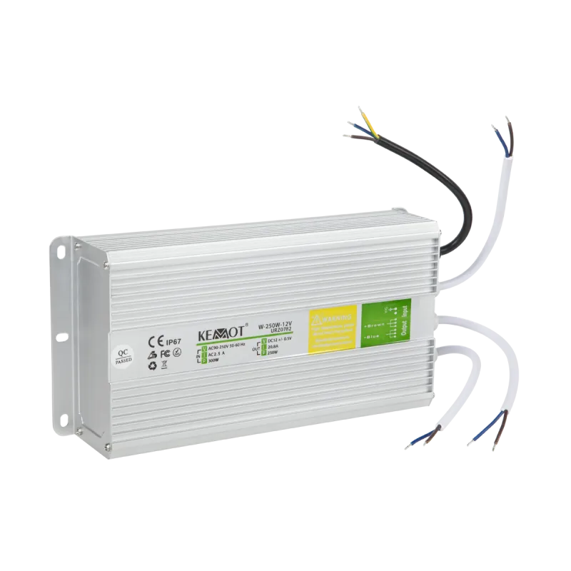 Zasilacz do sznura diodowego W-250W-12V IP67 Zasilacz do sznura diodowego W-250W-12V IP67