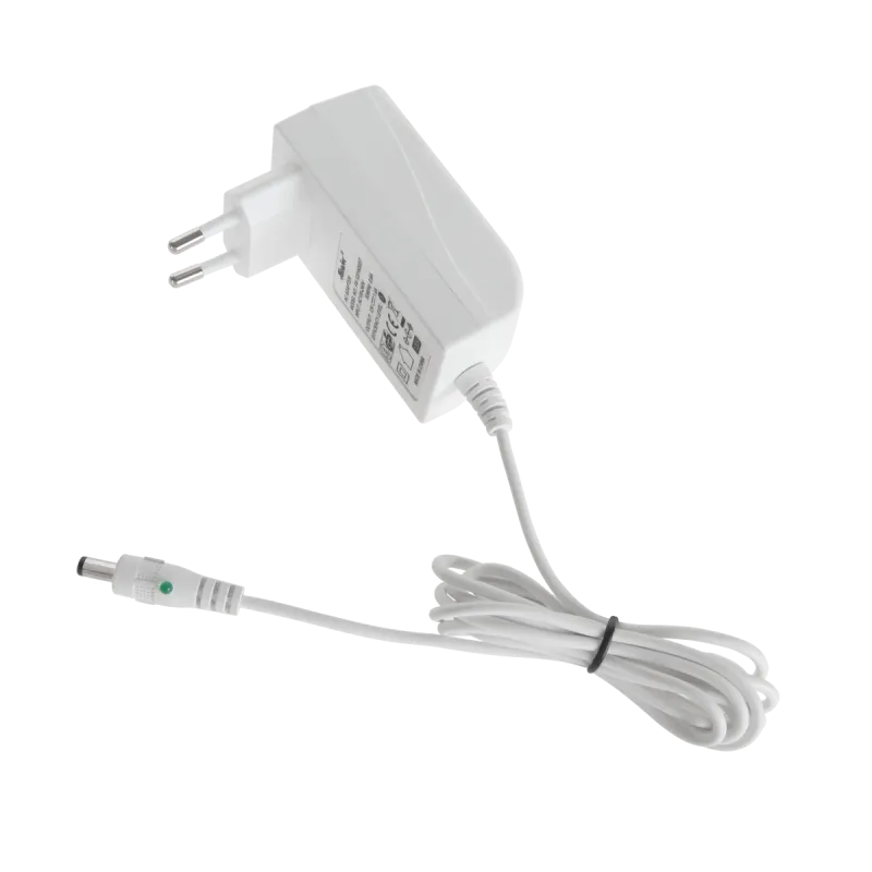 Zasilacz impulsowy 12V/1.6A (biały) wtyczkowy