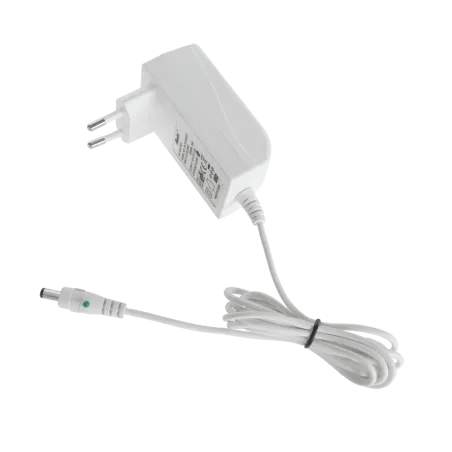 Zasilacz impulsowy 12V/1.6A (biały) wtyczkowy