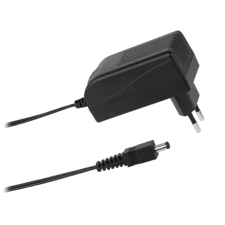 Zasilacz impulsowy 12V/1.6A (czarny) wtyczkowy