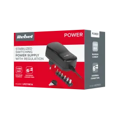 Zasilacz impulsowy stabilizowany z regulacją Rebel 12V 1500mA