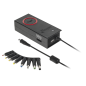 Zasilacz uniwersalny Quer 8 końcówek, USB 90 W / 15-24 V
