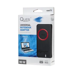 Zasilacz uniwersalny Quer 8 końcówek, USB 90 W / 15-24 V